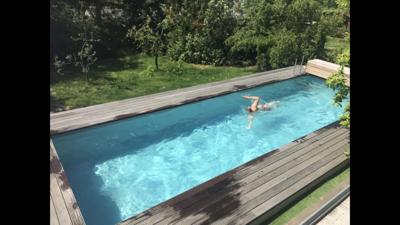 Ferienwohnung Apartment Doppelzimmer In Der Villa Naturpark Rheinblick, Ruhig, Aussicht, Pool Koblenz  Dış mekan fotoğraf